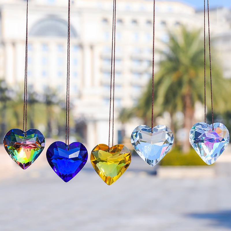 Hanging Heart Sun Catcher Prism Crafts