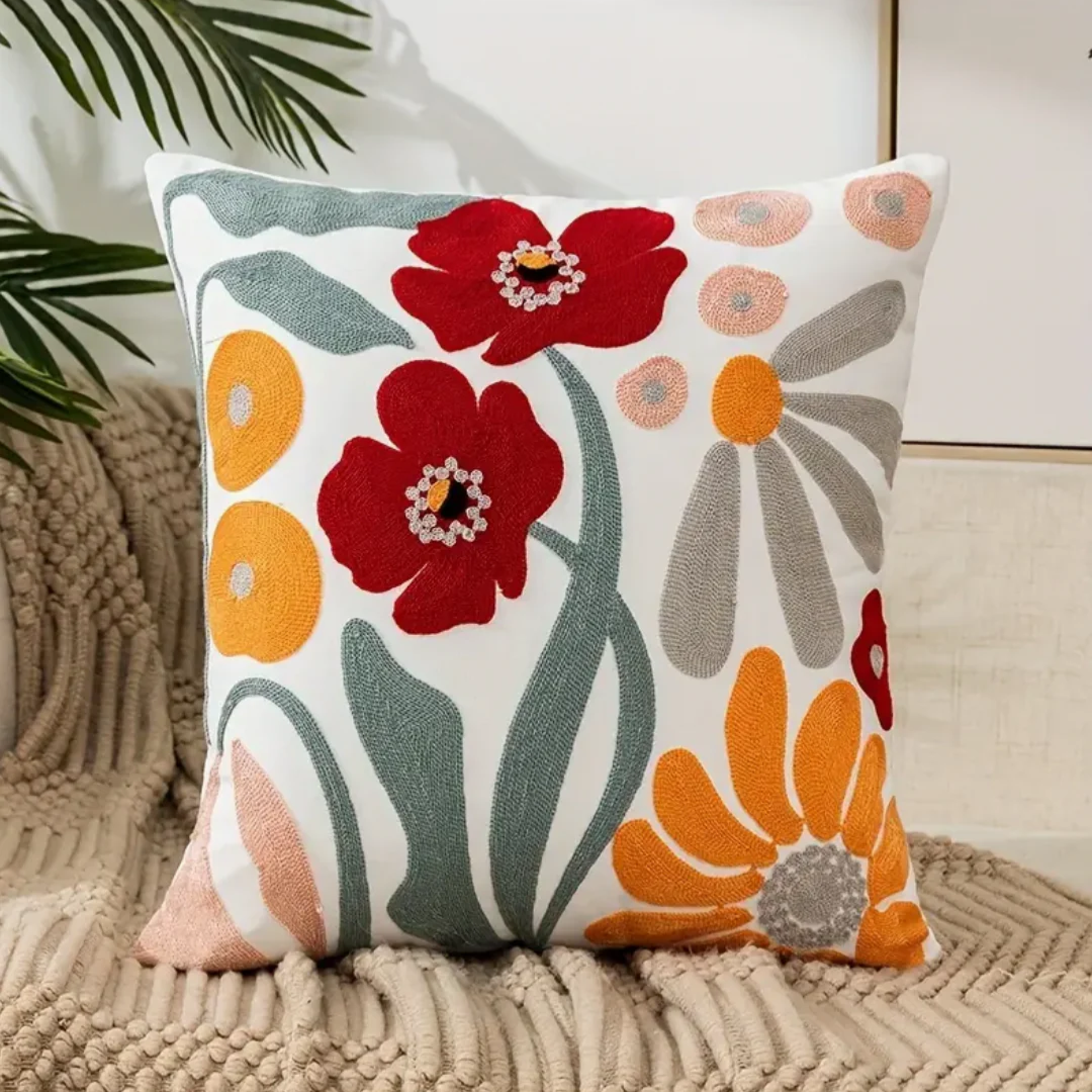 Decorative Cushion FloraSoft – Decorative Flower Cushion with Removable Cover | Vinantica