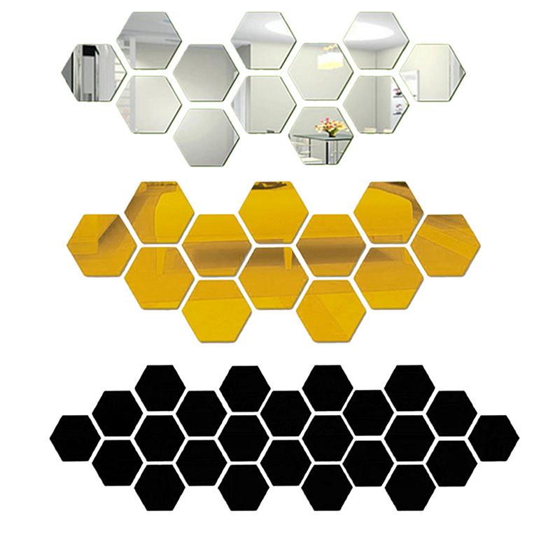Vinantica | Hexagonal Mirror Wall Sticker