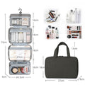 Waterproof toiletry bag travel bag with hook for hanging