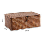 Handwoven Storage Box With Lid