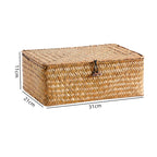 Handwoven Storage Box With Lid