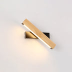 Linear Reading Wall Light Modern Wooden Rotatable LED Bedroom Sconce Lighting Fixture