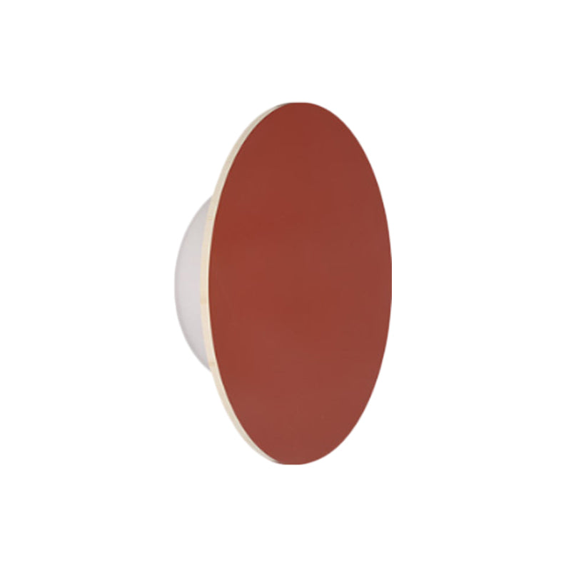 Nordic Style Macaron Colored Wall Light Round Metal Wall Sconce for Stair Foyer