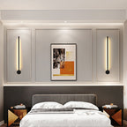 Slim Tube Shaped Sconce Lighting Contemporary Metal Living Room LED Wall Light Fixture