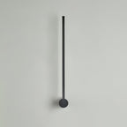 Slim Tube Shaped Sconce Lighting Contemporary Metal Living Room LED Wall Light Fixture