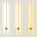 Slim Tube Shaped Sconce Lighting Contemporary Metal Living Room LED Wall Light Fixture