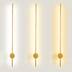 Slim Tube Shaped Sconce Lighting Contemporary Metal Living Room LED Wall Light Fixture