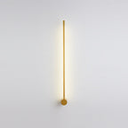 Slim Tube Shaped Sconce Lighting Contemporary Metal Living Room LED Wall Light Fixture