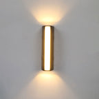 Trapezoid Shaped Wall Sconce Light Minimalist Metallic Courtyard LED Wall Mount Lighting in Black