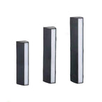 Trapezoid Shaped Wall Sconce Light Minimalist Metallic Courtyard LED Wall Mount Lighting in Black