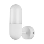 Capsule Metal Wall Sconce Light Postmodern 1 Light Black/Gray/White Wall Mounted Light for Bedroom