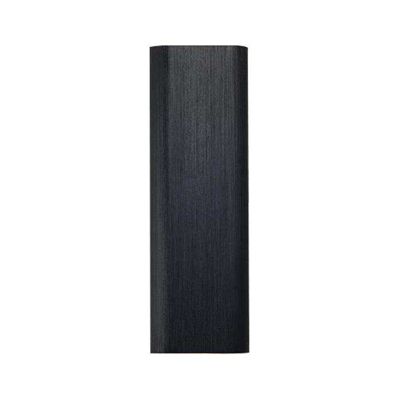Modern Cuboid Wall Mounted Light Metal Living Room LED Up and Down Wall Sconce in Bronze/Gold/Coffee