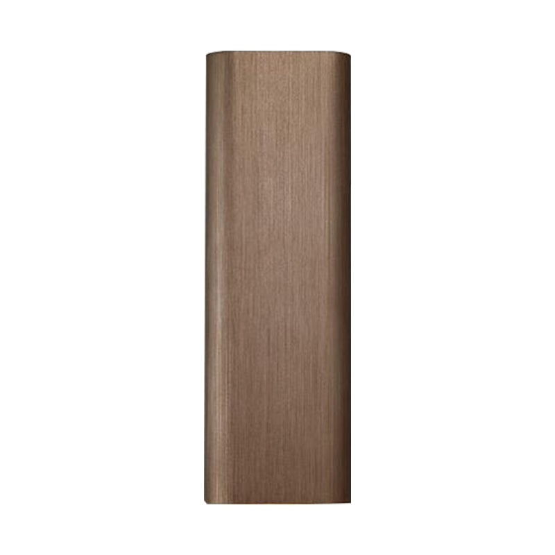 Modern Cuboid Wall Mounted Light Metal Living Room LED Up and Down Wall Sconce in Bronze/Gold/Coffee