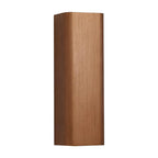 Modern Cuboid Wall Mounted Light Metal Living Room LED Up and Down Wall Sconce in Bronze/Gold/Coffee