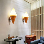 Childrens Ice Cream Shaped Wall Lamp Fixture Plastic Bedroom LED Wall Light Sconce