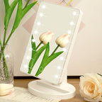 GlowMirror – Portable Makeup Mirror with LED Lighting