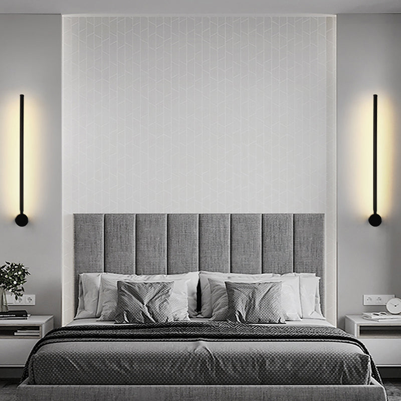 Swivelable Stick Wall Sconce Lighting Minimalist Metal Bedside LED Wall Mount Light