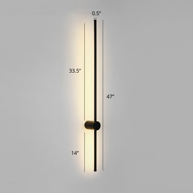 Swivelable Stick Wall Sconce Lighting Minimalist Metal Bedside LED Wall Mount Light
