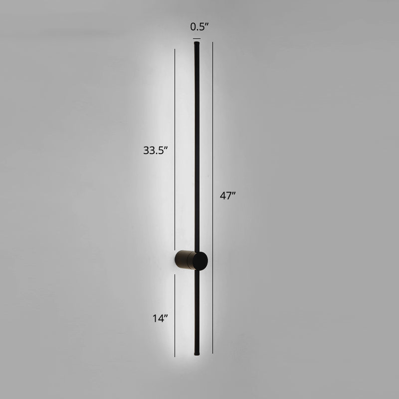 Swivelable Stick Wall Sconce Lighting Minimalist Metal Bedside LED Wall Mount Light
