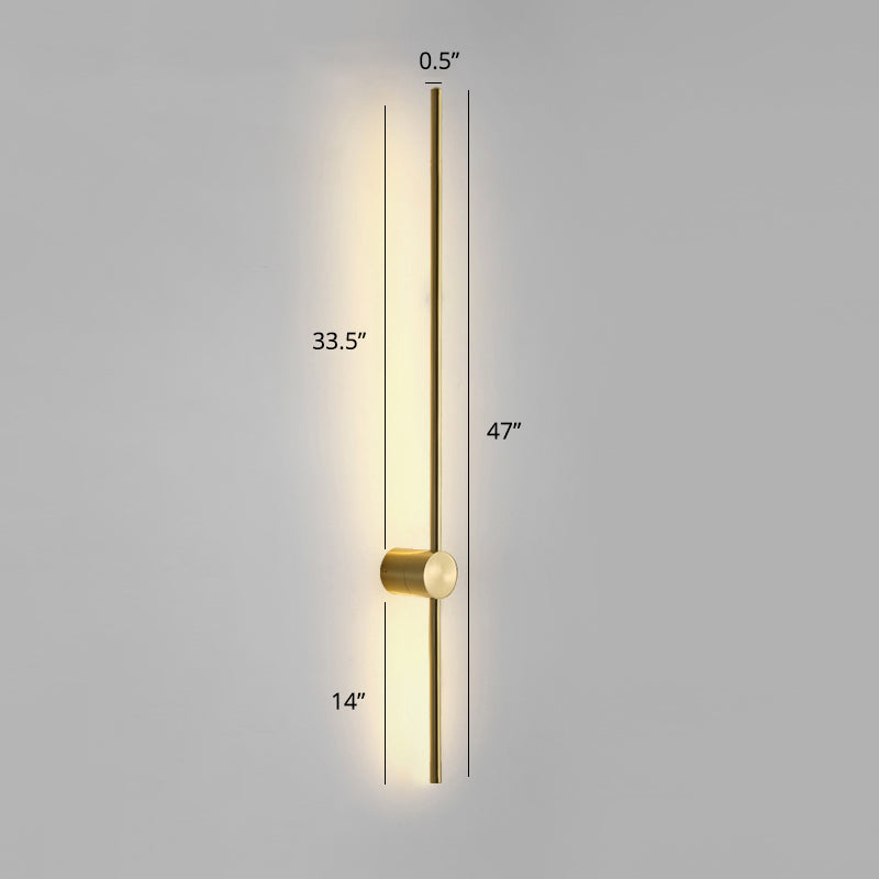 Swivelable Stick Wall Sconce Lighting Minimalist Metal Bedside LED Wall Mount Light