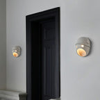 Decorative Funny Face Expression Wall Sconce Resin Bedroom LED Wall Mounted Light in Grey
