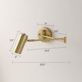 Tubular Bedside Wall Mounted Reading Lamp Metal 1 Bulb Postmodern Wall Light with Extendable Arm