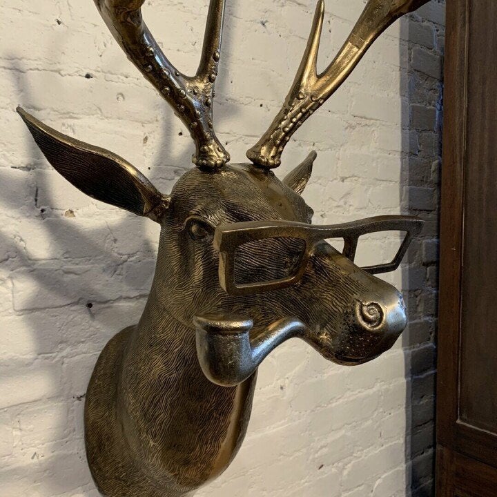 Unique animal head wall decoration for home