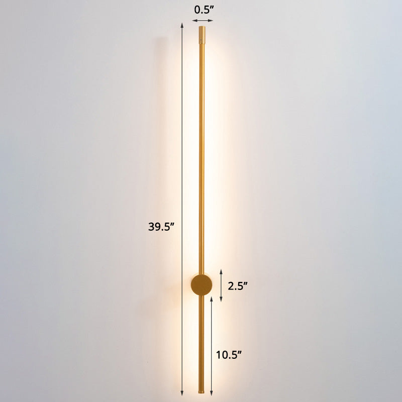 Slim Rod Stairs Sconce Lamp Aluminum Minimalist LED Wall Mounted Lighting Fixture