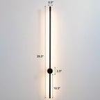 Slim Rod Stairs Sconce Lamp Aluminum Minimalist LED Wall Mounted Lighting Fixture