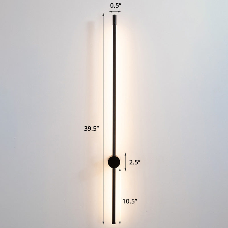 Slim Rod Stairs Sconce Lamp Aluminum Minimalist LED Wall Mounted Lighting Fixture