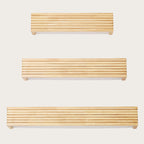 Laminated Wood Rectangle Wall Light Minimalist Beige LED Sconce Fixture above Bed