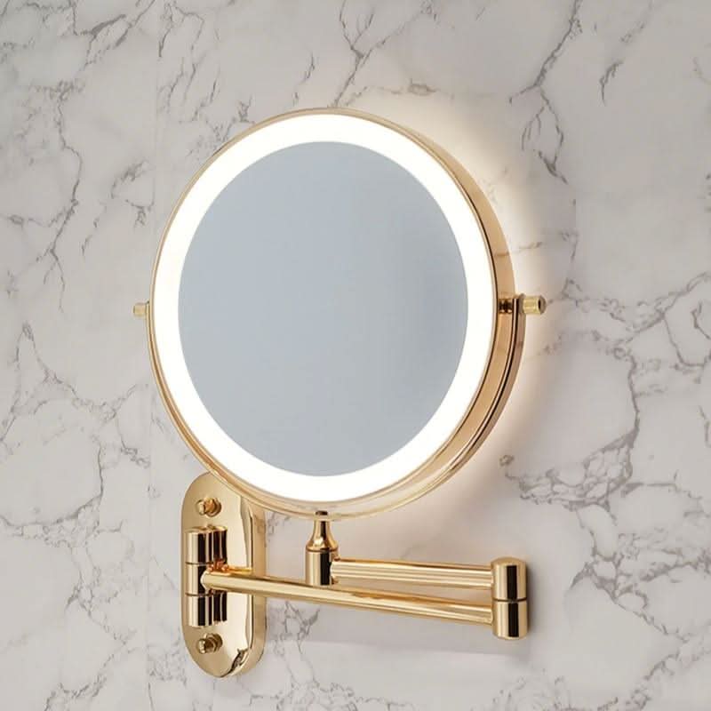 Vinantica | Gold Rechargeable LED Makeup Magnifying Mirror