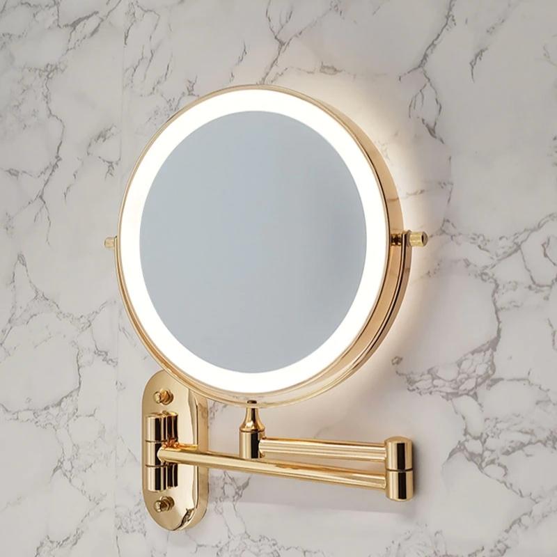 LED cosmetic mirror with magnification & USB battery | Vinantica