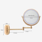 LED cosmetic mirror with magnification & USB battery | Vinantica