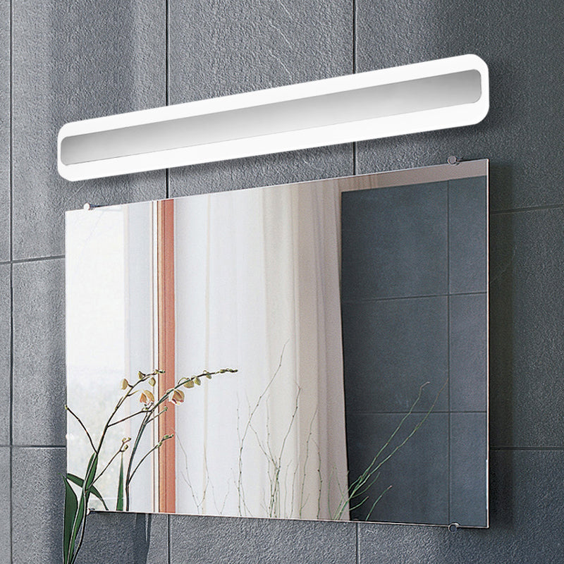 Rectangular Acrylic LED Wall Mount Light Fixture Nordic Waterproof Vanity Wall Sconce for Bathroom