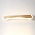 Modern Bathroom Vanity Light Wooden LED Vanity Light Fixtures in Acrylic Shade