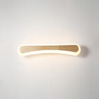 Modern Bathroom Vanity Light Wooden LED Vanity Light Fixtures in Acrylic Shade