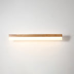 Modern Bathroom Vanity Light Wooden LED Vanity Light Fixtures in Acrylic Shade