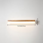 Modern Bathroom Vanity Light Wooden LED Vanity Light Fixtures in Acrylic Shade