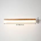 Modern Bathroom Vanity Light Wooden LED Vanity Light Fixtures in Acrylic Shade