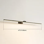 Linear LED Vanity Light Fixtures Modern Minimalist Style Metal Single Vanity Light