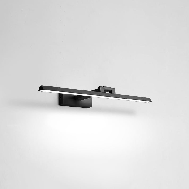 Linear LED Vanity Light Fixtures Modern Minimalist Style Metal Single Vanity Light
