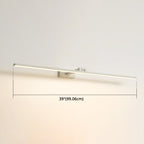 Linear LED Vanity Light Fixtures Modern Minimalist Style Metal Single Vanity Light
