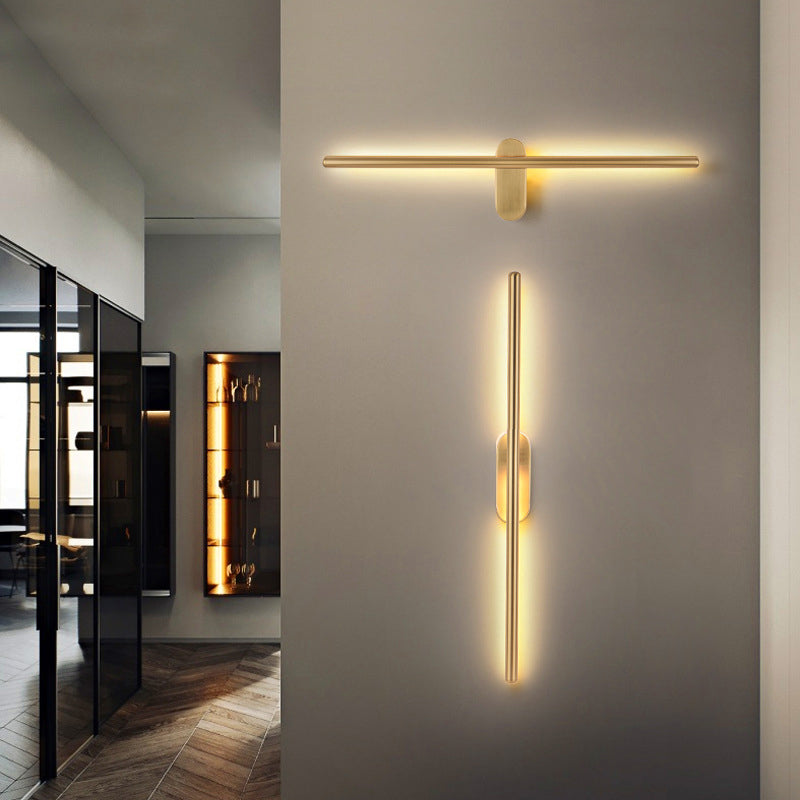 Linear Strip Wall Lighting Modern Metal Wall Mount Lamp for Bedroom Living Room