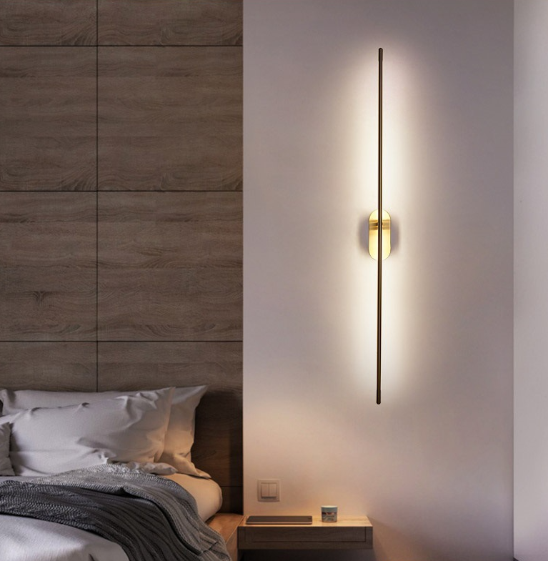 Linear Strip Wall Lighting Modern Metal Wall Mount Lamp for Bedroom Living Room