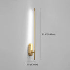 Linear Strip Wall Lighting Modern Metal Wall Mount Lamp for Bedroom Living Room