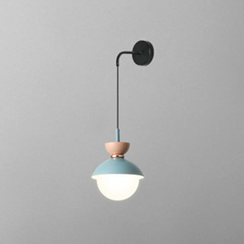 Macaroon Mini Wall Sconce Nordic Colorful Indoor Decoration Wall Lighting for Bedroom Corridor