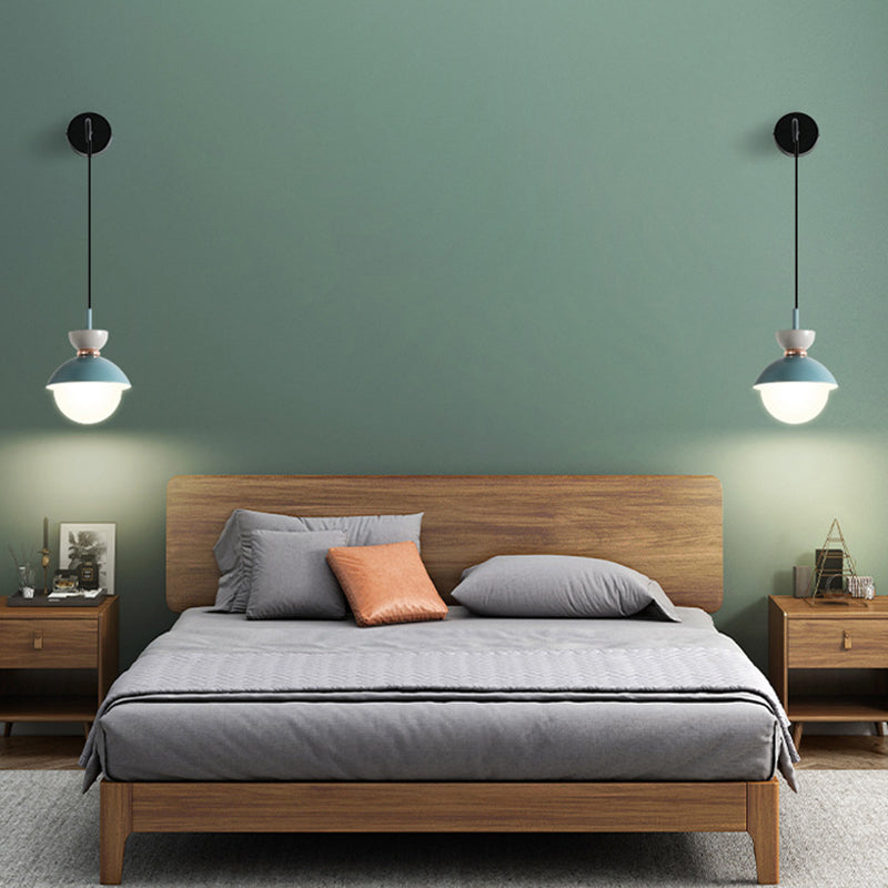 Macaroon Mini Wall Sconce Nordic Colorful Indoor Decoration Wall Lighting for Bedroom Corridor