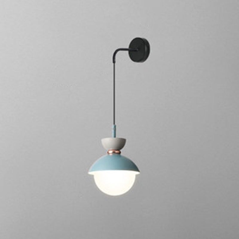 Macaroon Mini Wall Sconce Nordic Colorful Indoor Decoration Wall Lighting for Bedroom Corridor